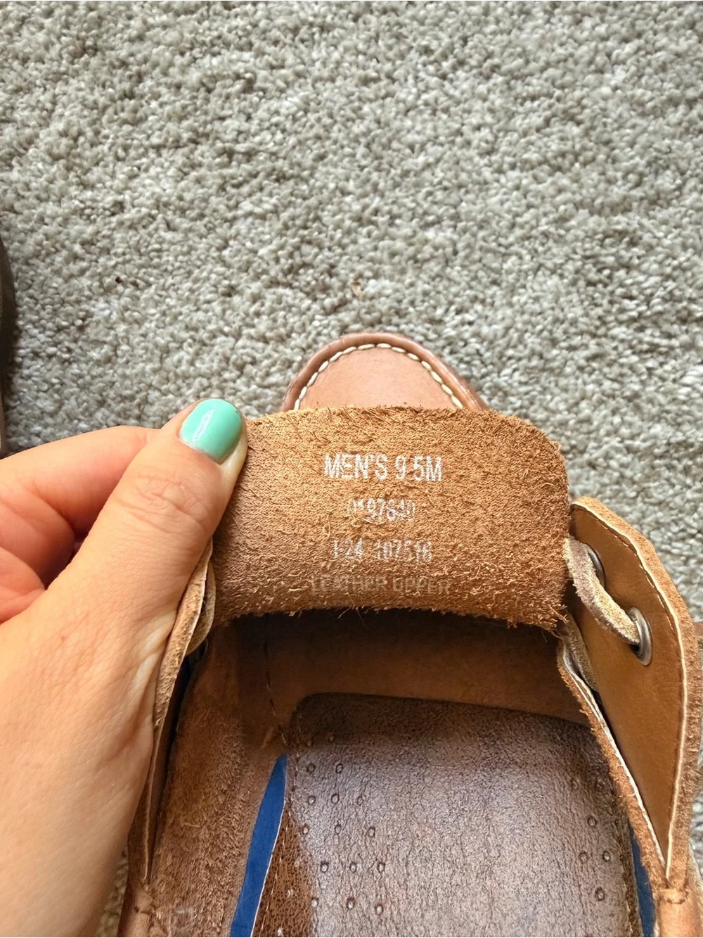 Sperry Men’s Leather Boat Shoes in Tan